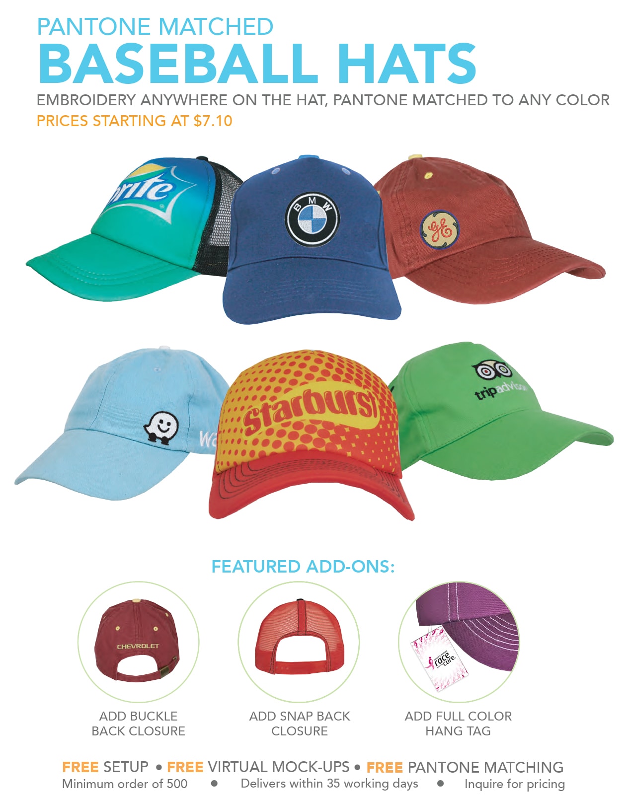 Pantone Matched Hats – Penny Promotions